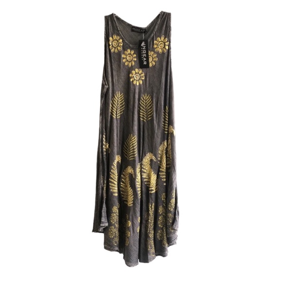 NWT🌸INGEAR RESORT🌸 flower printed maxi dress - Picture 1 of 10